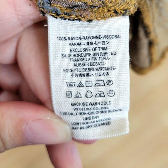 *SOLD* FREE PEOPLE Boho Mini Smock Dress Size M - Picture 12 of 12